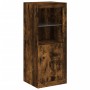 Aparador con luz LED 3 pzas madera de ingeniería roble ahumado de , Aparadores - Ref: Foro24-3209125, Precio: 200,15 €, Descu...