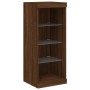 Aparador con luz LED 3 pzas madera de ingeniería marrón roble de , Aparadores - Ref: Foro24-3209127, Precio: 197,80 €, Descue...