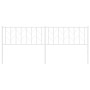 Cabecero de metal blanco 200 cm de , Cabeceros y pies de cama - Ref: Foro24-374524, Precio: 34,33 €, Descuento: %