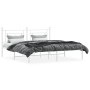 Estructura de cama de metal con cabecero blanco 180x200 cm de , Camas y somieres - Ref: Foro24-374392, Precio: 106,75 €, Desc...