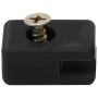Soporte de alambre valla con tornillo 100 sets gris antracita de vidaXL, Accesorios para rejas y vallas - Ref: Foro24-144506,...