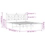 Estructura de cama de metal con cabecero blanco 180x200 cm de , Camas y somieres - Ref: Foro24-374392, Precio: 106,75 €, Desc...