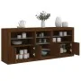Sideboard mit LED-Leuchten, braune Eiche, 162 x 37 x 67 cm von , Sideboards - Ref: Foro24-3209036, Preis: 207,18 €, Rabatt: %