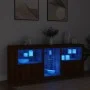 Sideboard mit LED-Leuchten, braune Eiche, 162 x 37 x 67 cm von , Sideboards - Ref: Foro24-3209036, Preis: 207,18 €, Rabatt: %