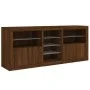 Sideboard mit LED-Leuchten, braune Eiche, 162 x 37 x 67 cm von , Sideboards - Ref: Foro24-3209036, Preis: 207,18 €, Rabatt: %