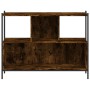 Estantería madera de ingeniería roble ahumado 102x28x77,5 cm de , Librerías y estanterías - Ref: Foro24-838900, Precio: 58,91...
