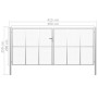 Puerta de jardín de acero galvanizado plateado 415x250 cm de vidaXL, Puertas de jardín - Ref: Foro24-144303, Precio: 765,59 €...