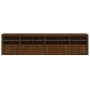 Aparador con luces LED roble marrón 283x37x67 cm de , Aparadores - Ref: Foro24-3209022, Precio: 321,01 €, Descuento: %