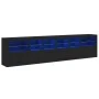 Aparador con luces LED negro 283x37x67 cm de , Aparadores - Ref: Foro24-3209017, Precio: 330,63 €, Descuento: %