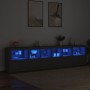 Aparador con luces LED negro 283x37x67 cm de , Aparadores - Ref: Foro24-3209017, Precio: 345,00 €, Descuento: %