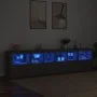 Aparador con luces LED negro 283x37x67 cm de , Aparadores - Ref: Foro24-3209017, Precio: 330,63 €, Descuento: %
