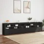 Aparador con luces LED negro 283x37x67 cm de , Aparadores - Ref: Foro24-3209017, Precio: 330,63 €, Descuento: %