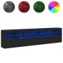 Aparador con luces LED negro 283x37x67 cm de , Aparadores - Ref: Foro24-3209017, Precio: 330,63 €, Descuento: %