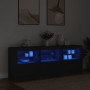 Aparador con luces LED negro 181,5x37x67 cm de , Aparadores - Ref: Foro24-3209003, Precio: 228,00 €, Descuento: %