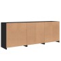 Aparador con luces LED negro 181,5x37x67 cm de , Aparadores - Ref: Foro24-3209003, Precio: 228,00 €, Descuento: %
