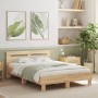 Cama con cabecero madera de ingeniería roble Sonoma 120x190 cm de , Camas y somieres - Ref: Foro24-3207450, Precio: 161,93 €,...