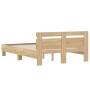 Cama con cabecero madera de ingeniería roble Sonoma 120x190 cm de , Camas y somieres - Ref: Foro24-3207450, Precio: 161,93 €,...