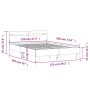 Cama con cabecero madera de ingeniería roble Sonoma 120x190 cm de , Camas y somieres - Ref: Foro24-3207450, Precio: 161,93 €,...