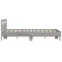 Cama con cabecero madera de ingeniería gris Sonoma 135x190 cm de , Camas y somieres - Ref: Foro24-3207446, Precio: 138,52 €, ...