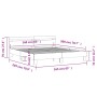 Cama con cabecero madera de ingeniería marrón roble 160x200 cm de , Camas y somieres - Ref: Foro24-3207412, Precio: 179,31 €,...