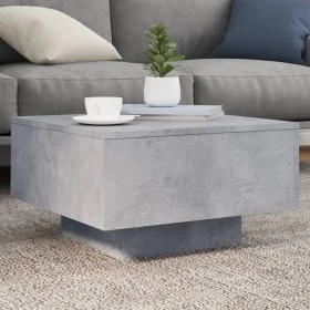 Concrete gray engineered wood coffee table 55x55x31 cm by , Coffee table - Ref: Foro24-836570, Price: 47,86 €, Discount: %