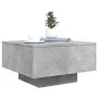 Concrete gray engineered wood coffee table 55x55x31 cm by , Coffee table - Ref: Foro24-836570, Price: 47,86 €, Discount: %