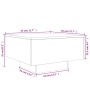 Mesa de centro madera de ingeniería gris hormigón 55x55x31 cm de , Mesas de centro - Ref: Foro24-836570, Precio: 51,04 €, Des...
