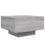 Mesa de centro con luces LED gris Sonoma 55x55x31 cm de , Mesas de centro - Ref: Foro24-836579, Precio: 65,21 €, Descuento: %