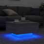 Mesa de centro con luces LED gris Sonoma 55x55x31 cm de , Mesas de centro - Ref: Foro24-836579, Precio: 65,21 €, Descuento: %