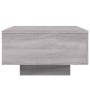 Mesa de centro con luces LED gris Sonoma 55x55x31 cm de , Mesas de centro - Ref: Foro24-836579, Precio: 65,21 €, Descuento: %