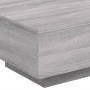 Mesa de centro con luces LED gris Sonoma 55x55x31 cm de , Mesas de centro - Ref: Foro24-836579, Precio: 65,21 €, Descuento: %