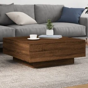 Brown oak engineered wood coffee table 80x80x31 cm by , Coffee table - Ref: Foro24-836587, Price: 78,26 €, Discount: %