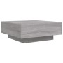 Mesa de centro con luces LED gris Sonoma 80x80x31 cm de , Mesas de centro - Ref: Foro24-836593, Precio: 91,06 €, Descuento: %