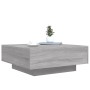 Mesa de centro con luces LED gris Sonoma 80x80x31 cm de , Mesas de centro - Ref: Foro24-836593, Precio: 91,06 €, Descuento: %