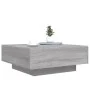 Mesa de centro con luces LED gris Sonoma 80x80x31 cm de , Mesas de centro - Ref: Foro24-836593, Precio: 89,54 €, Descuento: %