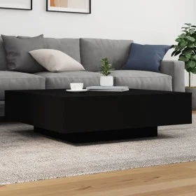 Mesa de centro con luces LED negro 100x100x31 cm de , Mesas de centro - Ref: Foro24-836603, Precio: 98,51 €, Descuento: %