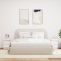 Mesitas de noche con luces LED 2 unidades blanco 35x39x55 cm de , Mesitas de noche - Ref: Foro24-836750, Precio: 115,66 €, De...