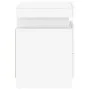 Bedside tables with LED lights 2 units white 35x39x55 cm by , Nightstands - Ref: Foro24-836750, Price: 113,51 €, Discount: %
