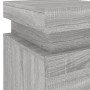 Mesita de noche con luces LED gris Sonoma 35x39x55 cm de , Mesitas de noche - Ref: Foro24-836759, Precio: 74,21 €, Descuento: %