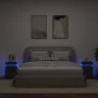 Mesitas de noche con luces LED 2 unidades negro 35x39x55 cm de , Mesitas de noche - Ref: Foro24-836752, Precio: 106,89 €, Des...