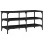 Banco zapatero madera de ingeniería negro 100x38,5x49 cm de , Bancos para recibidores y almacenamiento - Ref: Foro24-839043, ...