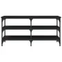Banco zapatero madera de ingeniería negro 100x38,5x49 cm de , Bancos para recibidores y almacenamiento - Ref: Foro24-839043, ...