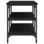 Banco zapatero madera de ingeniería negro 100x38,5x49 cm de , Bancos para recibidores y almacenamiento - Ref: Foro24-839043, ...