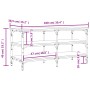 Banco zapatero madera de ingeniería negro 100x38,5x49 cm de , Bancos para recibidores y almacenamiento - Ref: Foro24-839043, ...