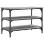 Shoe bench Sonoma gray engineered wood 70x38.5x49 cm by , Benches for halls and storage - Ref: Foro24-839041, Price: 48,61 €,...