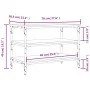 Shoe bench Sonoma gray engineered wood 70x38.5x49 cm by , Benches for halls and storage - Ref: Foro24-839041, Price: 48,61 €,...