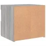 Mesita de noche con luces LED gris Sonoma 50x40x45 cm de , Mesitas de noche - Ref: Foro24-836773, Precio: 58,83 €, Descuento: %