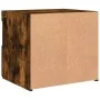 Mesita de noche con luces LED roble ahumado 50x40x45 cm de , Mesitas de noche - Ref: Foro24-836771, Precio: 50,72 €, Descuent...