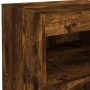 Mesita de noche con luces LED roble ahumado 50x40x45 cm de , Mesitas de noche - Ref: Foro24-836771, Precio: 50,72 €, Descuent...