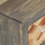 Mesita de noche madera maciza de mango gris 40x30x50 cm de vidaXL, Mesitas de noche - Ref: Foro24-282734, Precio: 124,35 €, D...